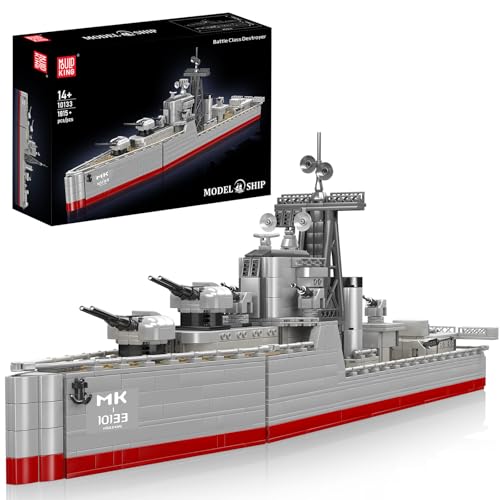 Mould King 10133 Technik Militärschiff Bausteine, 1815 Teiles MOC Zerstörerkreuzer Spielzeug Modell, Technologie Klemmbausteine Bausätze Spielzeug Geschenke für 8+ Jahre Mould King 10133 Technik Militärschiff Bausteine, 1815 Teiles MOC Zerstörerkreuzer Spielzeug Modell, Technologie Klemmbausteine Bausätze Spielzeug Geschenke für 8+ Jahre von Mould King