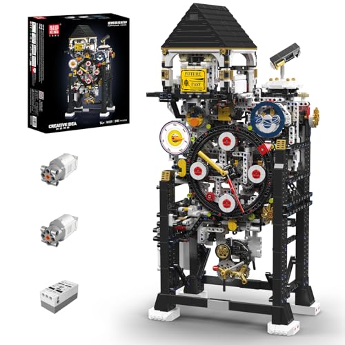Mould King 10159 Cyberpunk Mechanische Bausteinuhr - Bewegliches Zahnrad Steampunk Bausatzmodell Kreative Dekorationsfigur,DIY-Bausteinspielzeug APP ferngesteuert Klemmbausteine Bausatz (3181+Teile) von Mould King