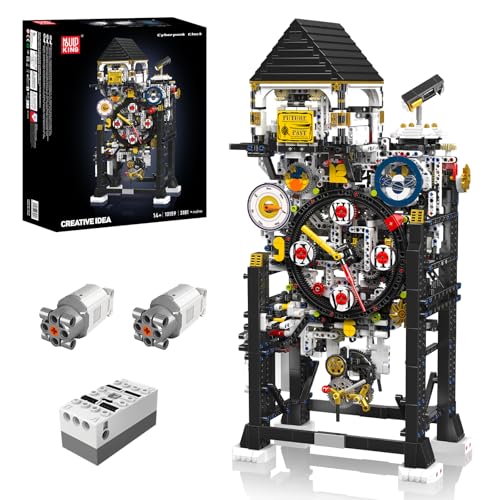 Mould King 10159 Cyberpunk Uhr Bausatz Klemmbausteine Set, 3181+ Teiles Elektrische Wecker Modell Bausteine Set, STEM Kreativ Uhr Modell Bausteine Kit für Erwachsene/Kinder 14+ Mould King 10159 Cyberpunk Uhr Bausatz Klemmbausteine Set, 3181+ Teiles Elektrische Wecker Modell Bausteine Set, STEM Kreativ Uhr Modell Bausteine Kit für Erwachsene/Kinder 14+ von Mould King