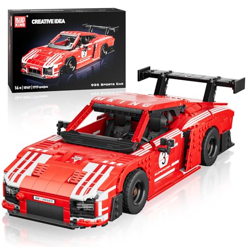 Mould King 10167 Technik Sportwagen Bausteine 935 Rennwagen Bauspielzeug Klemmbausteine Auto Modellbausatz Erwachsene Modellautos Zum Sammeln(1717 Teile) von Mould King