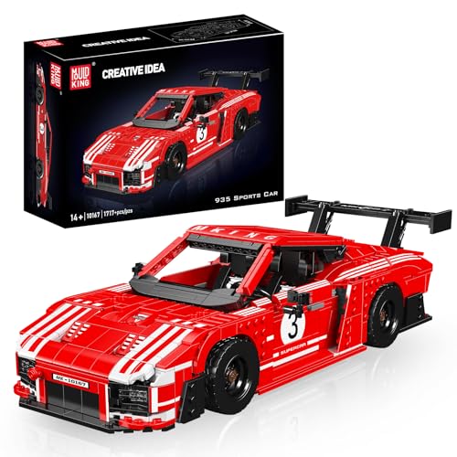 Mould King 10167 Technik Sportwagen Modell Bausteine, Technik Rot Rennauto Modell Bauset, 1717+Teile Hightech Automodell Kinder Lernspielzeug Geburtstagsgeschenk für Kinder von Mould King