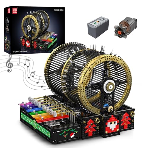 Mould King 10170 MOC Technik Kreatives Spielzeug Contraption:Musikbox 2344 Teile Technologie Klemmbausteine Bausatz Modell DIY Musikbox Blocks Kit von Mould King