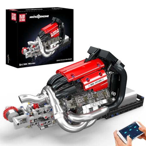Mould King 10188 Technik Rennmotor Bausteine Spielzeug, 980 Stück Engine Elektromotorantrieb Klemmbausteine Bausatz Spielzeug Geschenk für Jungen 8+ Mould King 10188 Technik Rennmotor Bausteine Spielzeug, 980 Stück Engine Elektromotorantrieb Klemmbausteine Bausatz Spielzeug Geschenk für Jungen 8+ von Mould King
