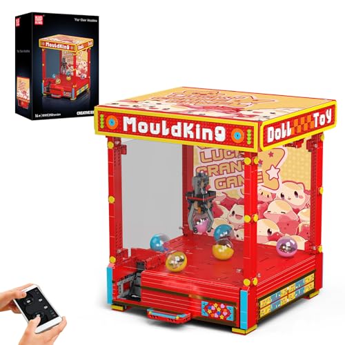 Mould King 10189 Greifmaschinen Baustein Spielzeugset APP ferngesteuert Greifautomat Greifer Spielautomat MOC Technik Klemmbausteine Bausatz Automatischer Verkaufsautomat elektronisches Arcade-Spiel von Mould King