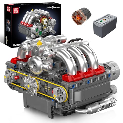 Mould King 10193 MOC Technik Boxermotor Technologie Sportwagen Elektromotorantrieb Boxer Engine Symmetrische Anordnung der Zylinder Klemmbausteine Bausatz Enthält Motor und Batteriekasten (609 Teile+) Mould King 10193 MOC Technik Boxermotor Technologie Sportwagen Elektromotorantrieb Boxer Engine Symmetrische Anordnung der Zylinder Klemmbausteine Bausatz Enthält Motor und Batteriekasten (609 Teile+) von Mould King