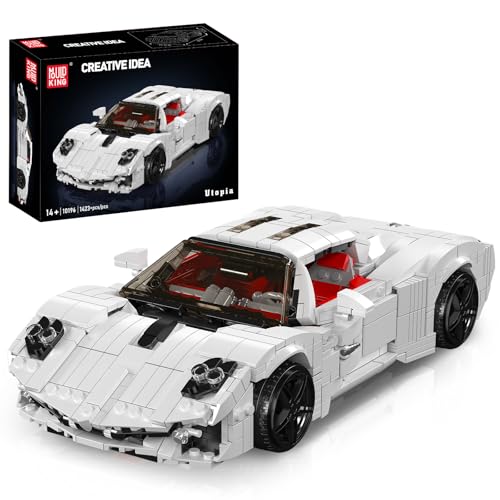 Mould King 10196 Technik Oldtimer Rennsport Bausteine, 1423 Teile Modellauto-Bausatz, Technologie Vintage Auto Spielzeug für Erwachsene und Jugendliche 8+ Jahre von Mould King