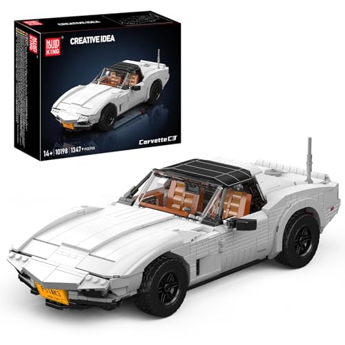 Mould King 10198 Technik Supersportwagen Bausteine, Sportwagen-Modellspielzeug für Erwachsene und Jugendliche ab 8 Jahren (Statische Version, 1347+ Teile) von Mould King