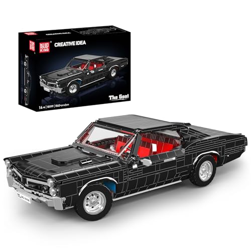 Mould King 10199 MOC Technik Amerikanischer Retro-Sportwagen, GTO-Auto-Baustein-Modell-Set Klassisches Oldtimer-Design Technologie Klemmbausteine Bausatz（Designer Firas Abu-Jaber） 1563+Teile von Mould King
