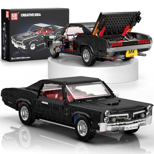 Mould King 10199 Technik Sportwagen Bausteine Spielzeug, MOC Vintage-Cabrio Auto Modell Montagesatz Bausteinmodell,klassisches Sammlermodell Geschenke für Kinder/Erwachsene (1563 Teile) von Mould King
