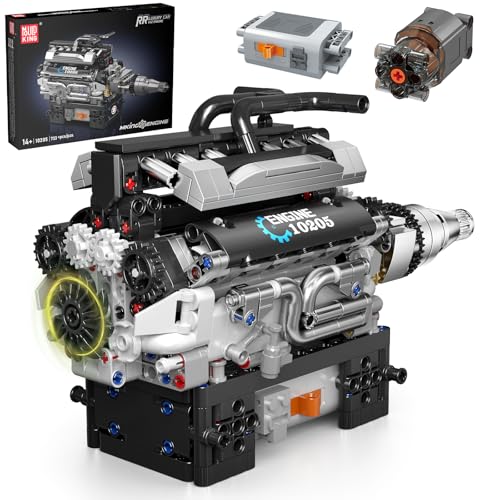 Mould King 10205 Technik V12 Motor Bausatz Luxus Sportwagen Motor Bausteine Spielzeug Klemmbausteine Reihenbenzinmotor MOC Geschenke für Erwachsene und 14+ Kinder(733 Teile) Mould King 10205 Technik V12 Motor Bausatz Luxus Sportwagen Motor Bausteine Spielzeug Klemmbausteine Reihenbenzinmotor MOC Geschenke für Erwachsene und 14+ Kinder(733 Teile) von Mould King