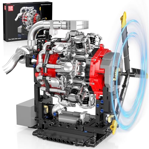 Mould King 10211 Technik Motor Bausatz Bausteine Aviation Motorbausatz Klemmbausteine Simulation Motor Flugzeug Engine Kit für Erwachsene(1147 Teile) Mould King 10211 Technik Motor Bausatz Bausteine Aviation Motorbausatz Klemmbausteine Simulation Motor Flugzeug Engine Kit für Erwachsene(1147 Teile) von Mould King