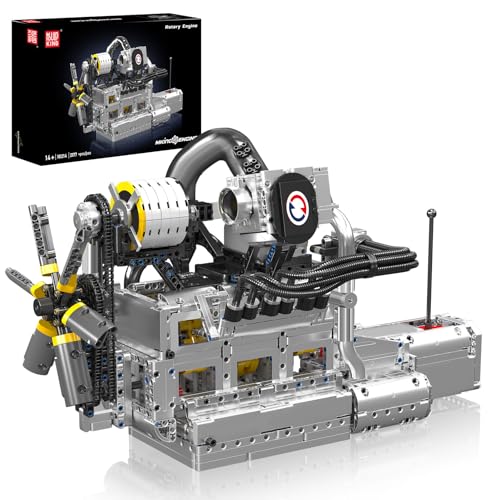 Mould King 10214 Technik Rotormotor Modell, Groß Motor-Bausatz für Erwachsene, 2177 Teile STEM Klemmbausteine Bauset von Mould King