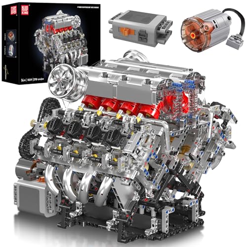 Mould King 10219 Technik Supersportwagen V8 Motor Bausteine, Engine Technologie Achtzylinder-Motor Klemmbausteine Bausatz Modell, Spielzeug Geschenk Sammlerstücke für Jungen Mädchen (2718 Teile) Mould King 10219 Technik Supersportwagen V8 Motor Bausteine, Engine Technologie Achtzylinder-Motor Klemmbausteine Bausatz Modell, Spielzeug Geschenk Sammlerstücke für Jungen Mädchen (2718 Teile) von Mould King