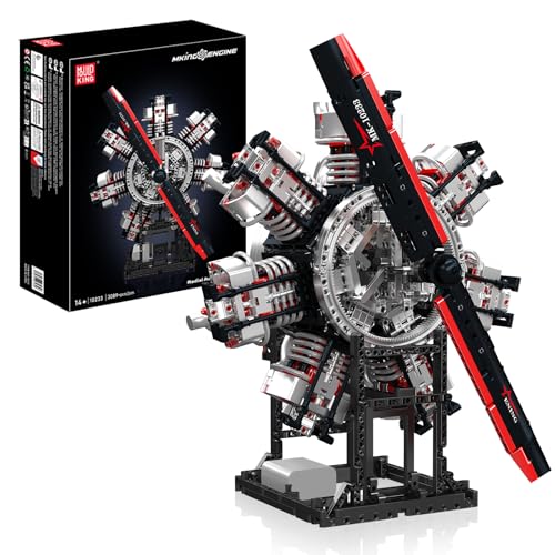 Mould King 10233 MOC Technik Kreatives Spielzeug Contraption: elektrisch rotierenden Propellerblättern 3089 Teile Technologie Klemmbausteine Bausatz Modell DIY Sternluftfahrtmotor Blocks Kit Mould King 10233 MOC Technik Kreatives Spielzeug Contraption: elektrisch rotierenden Propellerblättern 3089 Teile Technologie Klemmbausteine Bausatz Modell DIY Sternluftfahrtmotor Blocks Kit von Mould King