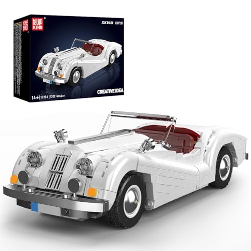 Mould King 10236 Technik Sportwagen Bausteine Sets, 1302 Teile Kreativität Oldtimer Auto Modell Bausteine, Geschenke für Kinder Jahren/Erwachsene Sammler Enthusiasten(Statische Version) von Mould King