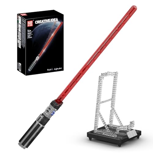 Mould King 10237 Technik Rote-Klinge-Sci-Fi-Lichtschwert-Baustein-Modell | LED-Leuchtversion | etwa 97 cm Langschwert + spezieller Ausstellungsständer | Integrierte Leuchtstreifen und Batteriegehäuse Mould King 10237 Technik Rote-Klinge-Sci-Fi-Lichtschwert-Baustein-Modell | LED-Leuchtversion | etwa 97 cm Langschwert + spezieller Ausstellungsständer | Integrierte Leuchtstreifen und Batteriegehäuse von Mould King