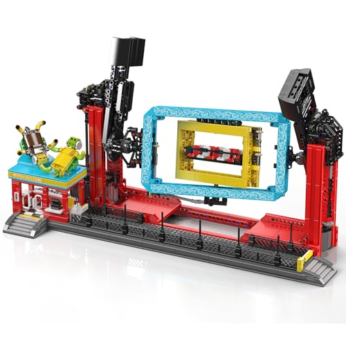 Mould King 11019 Vergnügungspark Bauspielzeug Elektrisch Rolling Waves Ride Klemmbausteine Wellenläufer Bausteine Karneval Bausatz Kompatibel mit Andere Marke(2118 Teile) von Mould King