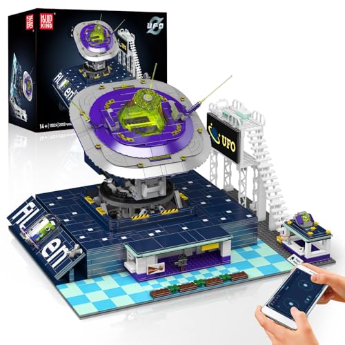 Mould King 11024 Technik Star Fliegender Bausteine Spielzeug, 496 Stück Engine Elektromotorantrieb Klemmbausteine Bausatz Spielzeug Geschenk für Jungen 8+ von Mould King