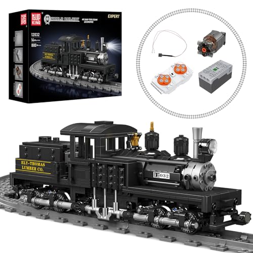 Mould King 12032 Technik Zug Klemmbausteine Set, Fernbedienung Shay Art Eisenbahn Dampflokomotive Bauklötze, STEM Technik Zug Modell Klemmbausteine Spielzeug für Kinder/Erwachsene (880 PCS) Mould King 12032 Technik Zug Klemmbausteine Set, Fernbedienung Shay Art Eisenbahn Dampflokomotive Bauklötze, STEM Technik Zug Modell Klemmbausteine Spielzeug für Kinder/Erwachsene (880 PCS) von Mould King