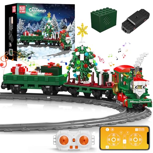Mould King 12039 Festlicher Weihnachtszug Ferngesteuert Weihnachten Bausteine Bausatz, 922 Teile Elektrischer Weihnachtszug mit Schienen Mit Lautsprecher Klemmbausteine Bausatz Mould King 12039 Festlicher Weihnachtszug Ferngesteuert Weihnachten Bausteine Bausatz, 922 Teile Elektrischer Weihnachtszug mit Schienen Mit Lautsprecher Klemmbausteine Bausatz von Mould King