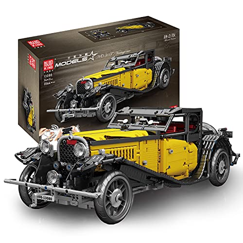 Mould King 13080 T50 Oldtimer statische Version Retro-Baustein-Montagebausatz, 3564PCS MOC Retro-Oldtimer-Montagesatz, kompatibel mit -Technologie.Spielzeuge von Mould King