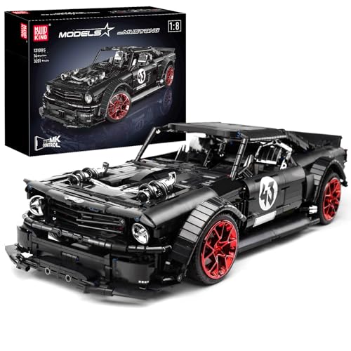 Mould King 13108N Modell, zum Bauen von Sportwagen, DIY, Konstruktion, Spielzeug für 12 Jahre (3201 Teile, Statische Version, Kein Motor) von Mould King