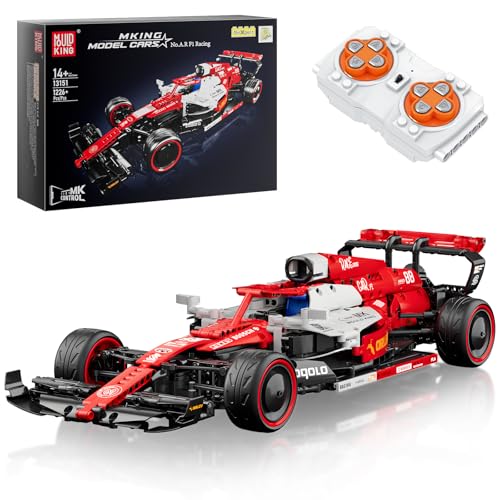 Mould King 13151 Technic Speed Champions Ferngesteuert Formel 1 Rennwagen Bausteine Klemmbausteine Auto Sammlerstück Spielzeugauto Für Fans Erwachsene(1185 Teile) von Mould King