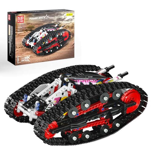 Mould King 13154 Technik Ferngesteuert Bausteine Spielzeug Tracked Racer Offroad Klemmbausteine mit APP Geländewagen Modell Geschenk für Erwachsene und Jugendliche(836 Teile) von Mould King