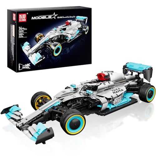 Mould King 13171 Technik Ferngesteuert Formel 1 Rennwagen Bausteine AM-G Klemmbausteine Auto Rennauto Bausatz Sammlerstück Spielzeugauto Für Fans Erwachsene(1257 Teile) von Mould King