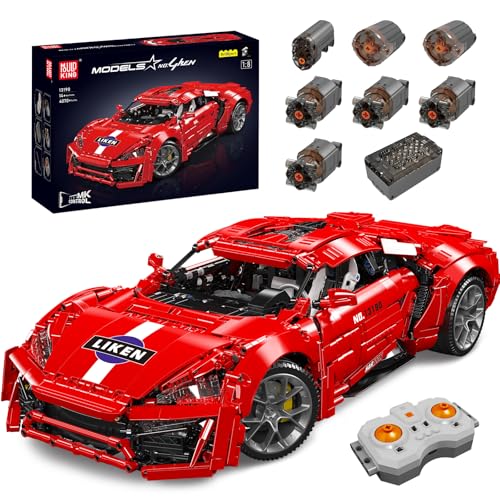 Mould King 13190 Technik Hypersport Car Kit, 4070+ Teile Bausteine, Liken Ähnliches Sportauto mit Motor und Fernbedienung für Supercar-Enthusiasten Mould King 13190 Technik Hypersport Car Kit, 4070+ Teile Bausteine, Liken Ähnliches Sportauto mit Motor und Fernbedienung für Supercar-Enthusiasten von Mould King