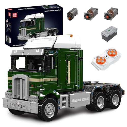 Mould King 13202 MOC Technik ferngesteuert Frontlenker-LKW Bausteine, 2181 Teile APP pneumatisches Zugfahrzeug Bausatz Modell, K100 Frontlenker-LKW Technologie Klemmbausteine Bausatz Mould King 13202 MOC Technik ferngesteuert Frontlenker-LKW Bausteine, 2181 Teile APP pneumatisches Zugfahrzeug Bausatz Modell, K100 Frontlenker-LKW Technologie Klemmbausteine Bausatz von Mould King