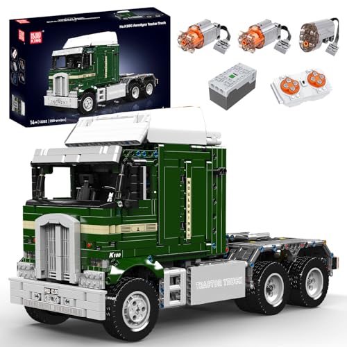 Mould King 13202 Technik LKW Bausteine mit Motor, 2181 Teile APP Ferngesteuert Tractor Truck Modell Klemmbausteine, Bausteinspielzeug Geschenk für Erwachsene und Kinder von Mould King