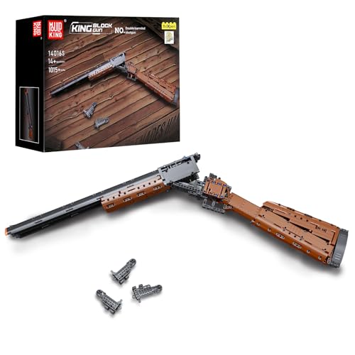 Mould King 14016 Doppelläufige Schrotflinte Baustein, 1015 PCS Militärwaffen-Bausatz, Simulation Blaster Sammlerwaffenmodell Mould King 14016 Doppelläufige Schrotflinte Baustein, 1015 PCS Militärwaffen-Bausatz, Simulation Blaster Sammlerwaffenmodell von Mould King