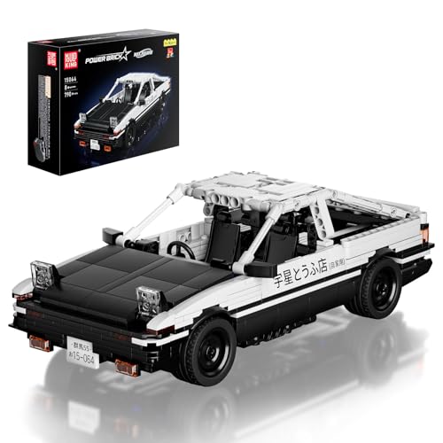 Mould King 15064 Speed Champion Rennwagen Bausteine Set Klemmbausteine Auto AE86 mit Rückziehmotor Sportwagen Bauspielzeug Kompatibel mit Andere Marken (790 Teile) von Mould King