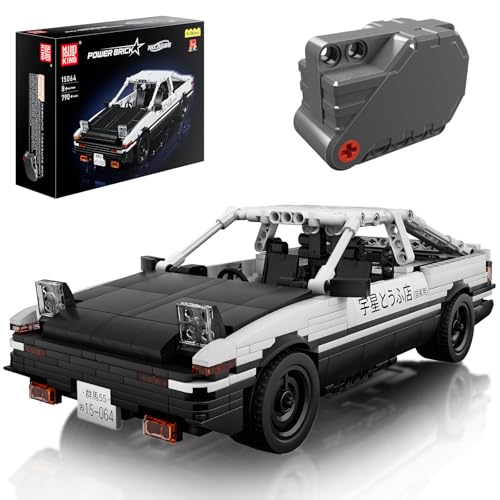 Mould King 15064 Technik AE86 Speed Champion Klemmbausteine Auto Sportwagen Bausteine mit Rückziehmotor Rennauto Bauspielzeug Geschenk für Erwachsene und Teenager(790 Teile) von Mould King