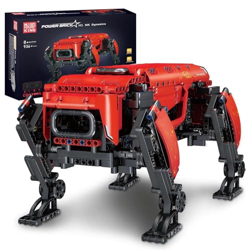 Mould King Ferngesteuerte Roboter Modell, 936 Teile Technik Mechanischer Hund Bausteine für Erwachsene und Kinder, DIY Bauset als Spielzeug/Geschenk/Sammlerstücke von Mould King
