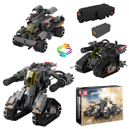 Mould King 15083 Technik Ferngesteuert Bauspielzeug 3-In-1 Roboter Bausteine Roboter Kinder mit App Geschenke für Jungen Mädchen 8+ Jahre (588 Teile) von Mould King