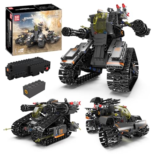 Mould King 15083 Technik RC Roboter Kinder Programmierbar, APP und Fernbedienung Technik Roboter Bausatz Bauspielzeug Geschenk für Kinder ab 8-12 Jahren für Jungen von Mould King