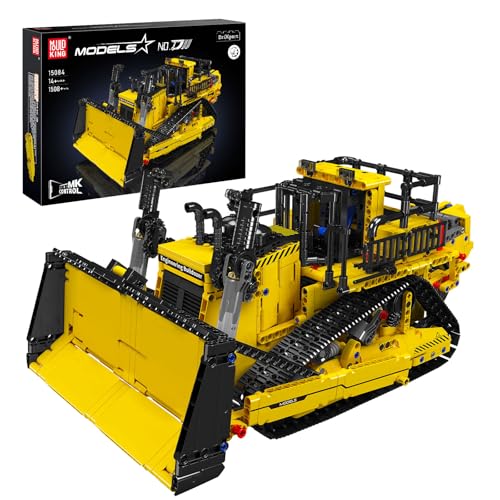 Mould King 15084 Technik Ferngesteuert Bulldozer Bauspielzeug LKW Bagger Bausteine APP Fernbedienung Klemmbausteine Geschenke für 14+ Jahre (1508 Teile) Mould King 15084 Technik Ferngesteuert Bulldozer Bauspielzeug LKW Bagger Bausteine APP Fernbedienung Klemmbausteine Geschenke für 14+ Jahre (1508 Teile) von Mould King