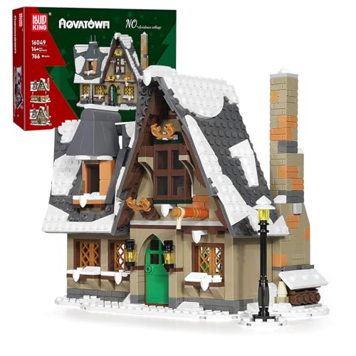 Mould King 16049 Weihnachtshaus Bausteine Modell, 766 Teile Architektur Haus Bausatz als Geschenk/Sammlerstücke/Ausstellungsgegenstände Mould King 16049 Weihnachtshaus Bausteine Modell, 766 Teile Architektur Haus Bausatz als Geschenk/Sammlerstücke/Ausstellungsgegenstände von Mould King
