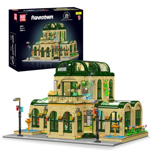 Mould King 16057 Pflanzen Gartenhaus Bausteine Modell, 3383 Teile Botanischer Garten Bricks Bausatz, Klemmbausteine Street View Building Set als Geschenk/Spielzeug/Sammlerstücke Mould King 16057 Pflanzen Gartenhaus Bausteine Modell, 3383 Teile Botanischer Garten Bricks Bausatz, Klemmbausteine Street View Building Set als Geschenk/Spielzeug/Sammlerstücke von Mould King