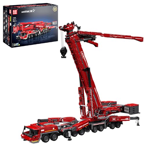 Mould King 17008 Technik Ferngesteuert LKW Kran Bausteine Groß Mechanischer LTM 11200 Kranwagen Klemmbausteine Für Erwachsene Und Kinder Ab 14 Jahren(8506 Teile) von Mould King