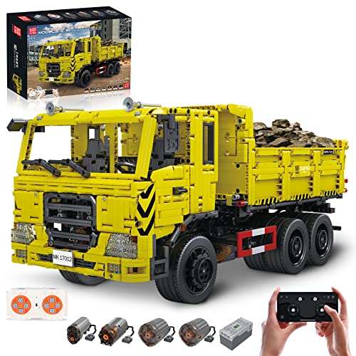 Mould King 17012 Technik LKW Modell, 3206 Teile Technic Große Truck Bausatz, mit Fernbedienung und 4 Motoren, Kompatibel mit Lego von Mould King