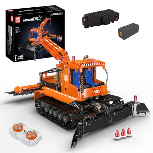 Mould King 17051 Technik RC Schneefahrzeug, 1241 Teile Crawler LKW mit Fernbedienung & Motoren, Baufahrzeug ModellBausatz Spielzeug für Jungen und Mädchen ab 8 Jahren Mould King 17051 Technik RC Schneefahrzeug, 1241 Teile Crawler LKW mit Fernbedienung & Motoren, Baufahrzeug ModellBausatz Spielzeug für Jungen und Mädchen ab 8 Jahren von Mould King