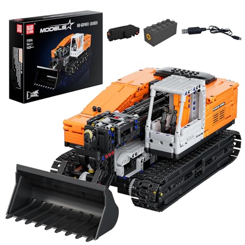 Mould King 17054 Technik Ferngesteuert Bulldozer Klemmbausteine Radlader Bausteine Modellbausatz Mit Motor für 14+ Erwachsene und Kinder (1423 Teile) von Mould King