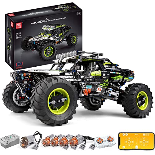 Mould King 18002 Technik Off-Road Buggy, Technik 4x4 Geländewagen mit Fernbedienung und Motor, Bausteine Kinder Spielzeug von Mould King