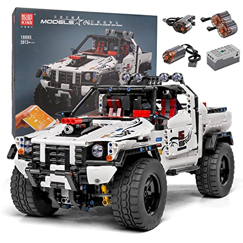 Mould King 18005 Technik Ferngesteuert Geländewagen Technologie Groß High-Tech Die APP Off-Roader Modell mit Motors Klemmbausteine Bauset Kompatibel mit von Mould King