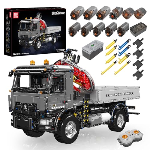 Mould King 19016 Technik Mobiler Kran LKW Modell, 3767 Teile APP Fernbedienung elektrisch Projekt Wagen Technologie RC Truck ferngesteuert Klemmbausteine Bausatz Mould King 19016 Technik Mobiler Kran LKW Modell, 3767 Teile APP Fernbedienung elektrisch Projekt Wagen Technologie RC Truck ferngesteuert Klemmbausteine Bausatz von Mould King
