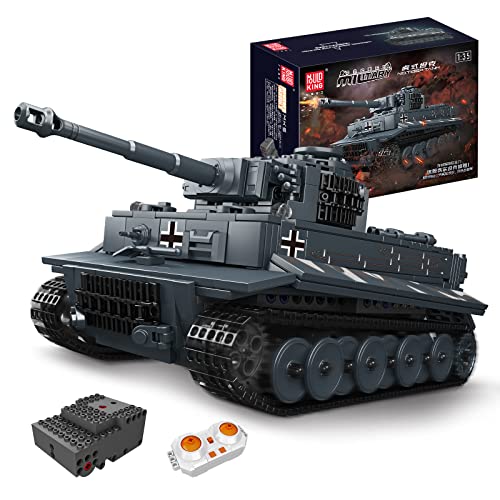 Mould King 20014 Technik Ferngesteuerter Panzerbausatz für Jungen, 800 Stück MOC-Steine RC Panzer Modellbau Spielzeug, Lernspielzeug Bauspielzeug für Kinder von Mould King