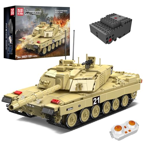 Mould King 20037 Technik Panzer Bausteine Spielzeug, 1129 Stück APP Ferngesteuert Panzer Klemmbausteine Bausatz Spielzeug Geschenk für Erwachsene und Jungen 8+ Mould King 20037 Technik Panzer Bausteine Spielzeug, 1129 Stück APP Ferngesteuert Panzer Klemmbausteine Bausatz Spielzeug Geschenk für Erwachsene und Jungen 8+ von Mould King